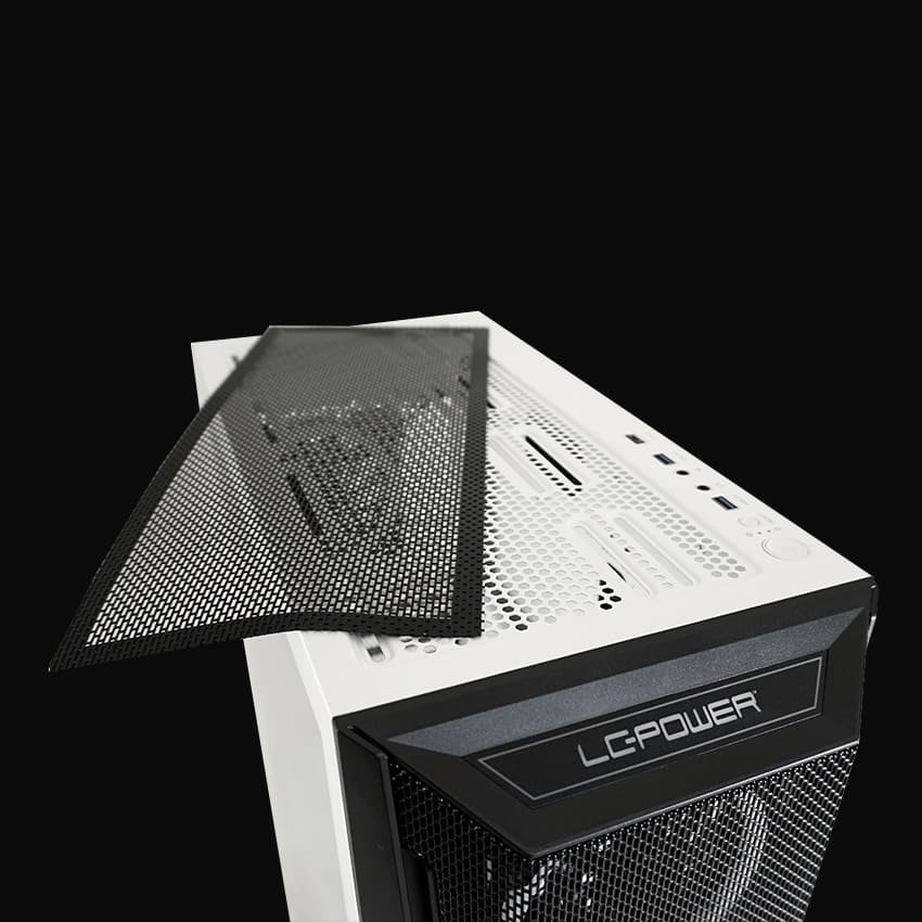 LC-805BW-ON Holo-1_X Midi-ATX Case, Black/White - Thumbnail 11