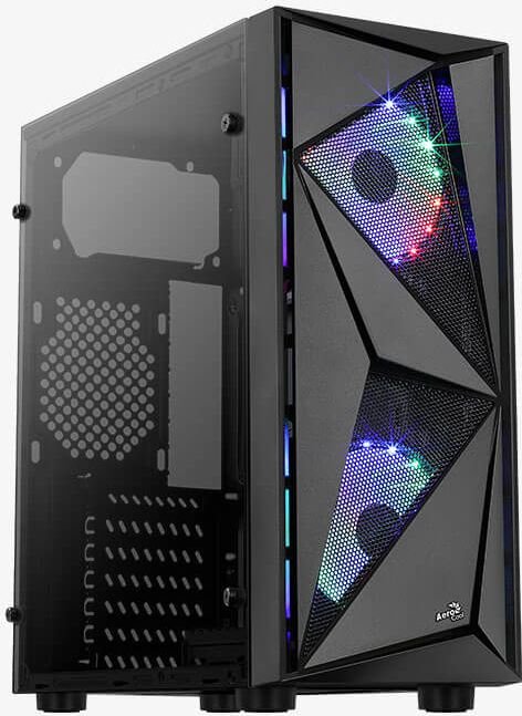 Aerocool PGS Glider Cosmmo Case, Midi Tower, Black - Image 1