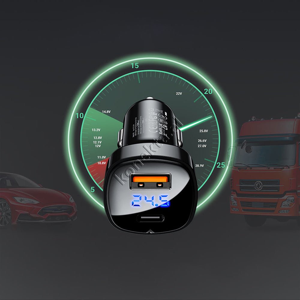AceFast Car Charger 66W with USB and Type-C Ports - Thumbnail 14