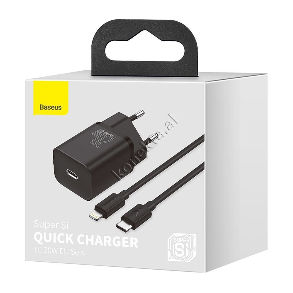 Baseus Charger with Type-C Port and 20W Charging Cable - Thumbnail 2