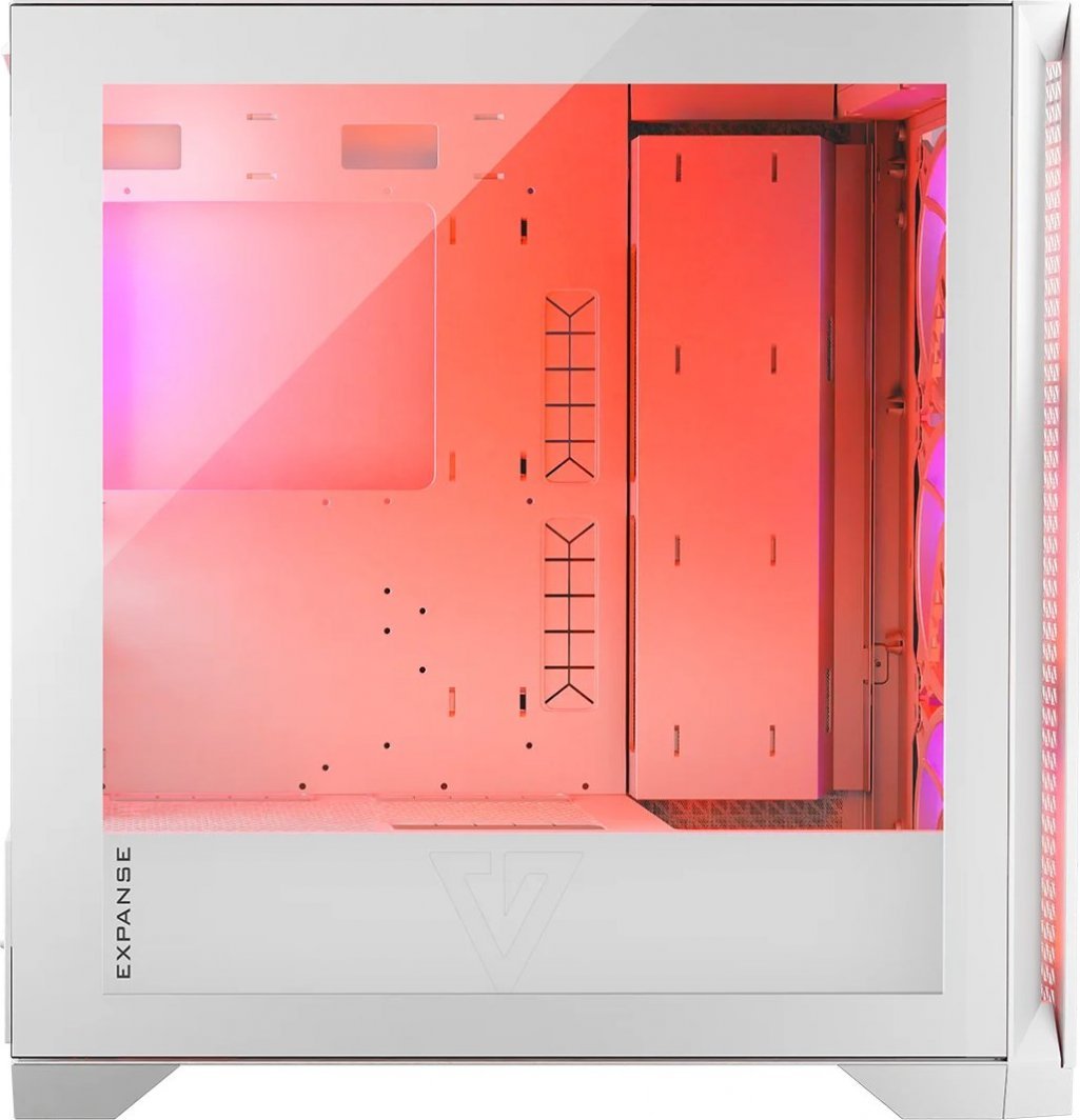 Modecom Volcano Expanse T Apex ARGB Case, White, Midi Tower - Thumbnail 4