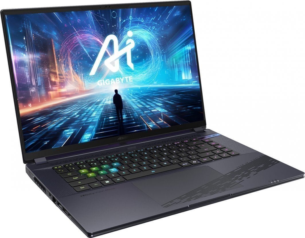 Gigabyte Aorus 16X 9KG 2024 Laptop, Intel Core i7-13650HX, 32GB RAM, 1TB SSD, NVIDIA GeForce RTX 4060, Dark Gray - Thumbnail 2