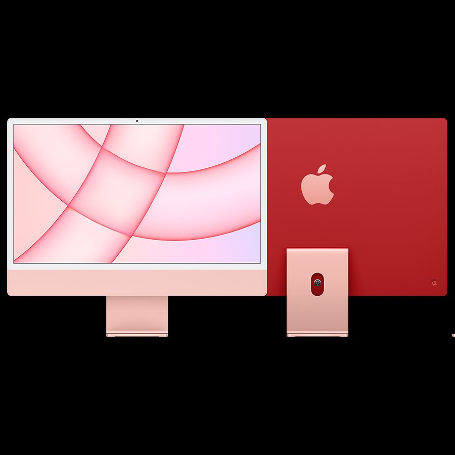 Apple iMac 24 Desktop, Pink - Image 1