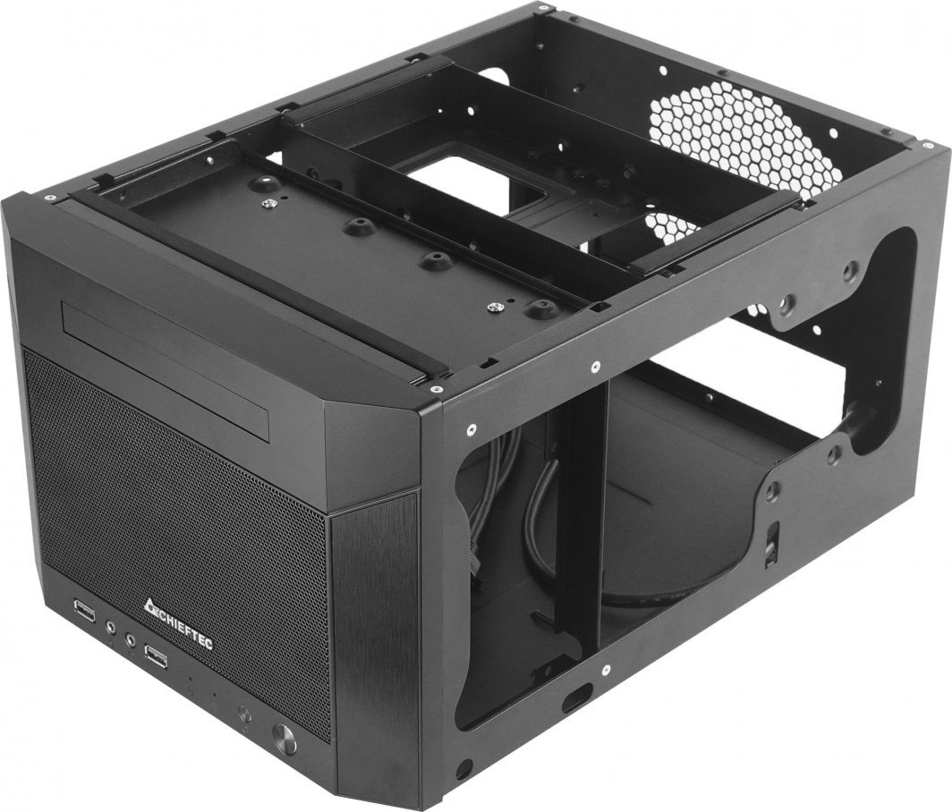 Chieftec Pro Cube Mini CN-01B-OP Case, Cube Tower, Black - Thumbnail 12