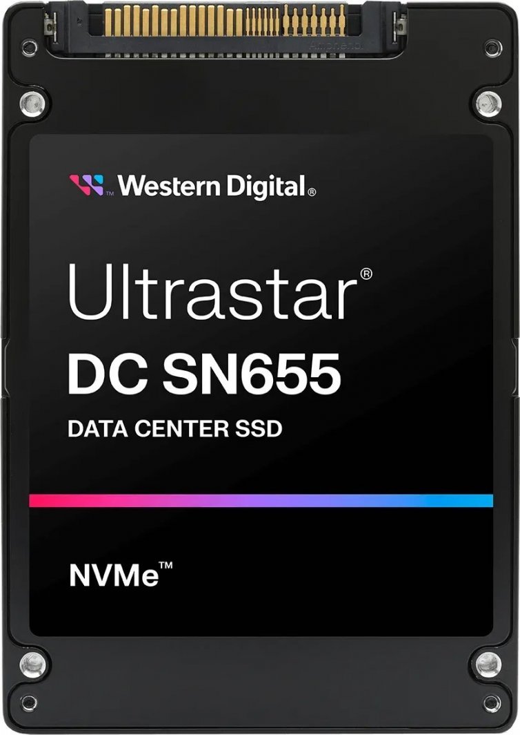 WD DC SN655 SSD, 3.84TB, 2.5'' PCI-E x4 Gen 4 NVMe - Image 1