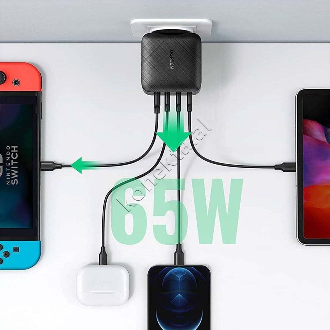 UGreen 65W Charger with 4 Ports - Thumbnail 5