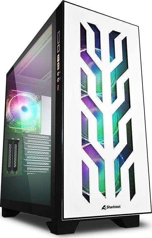 Sharkoon Elite Shark CA300T ARGB Case, White, Full Tower - Image 1