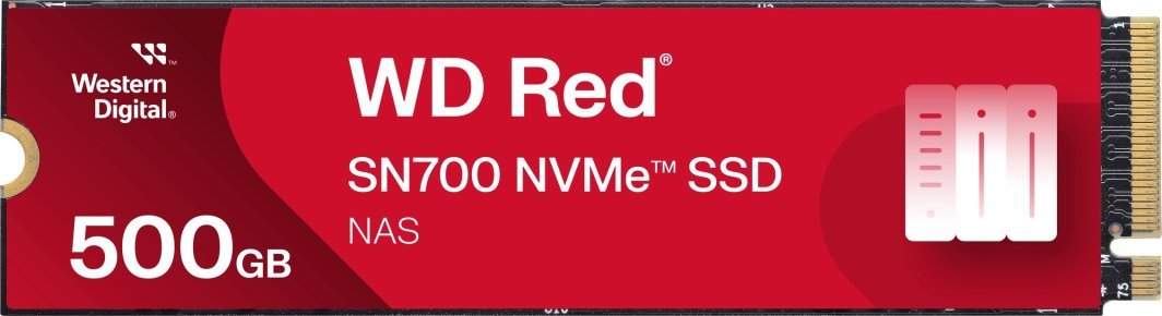 WD Red SN700 SSD, 500GB, M.2 2280 PCI-E x4 Gen3 NVMe - Image 1