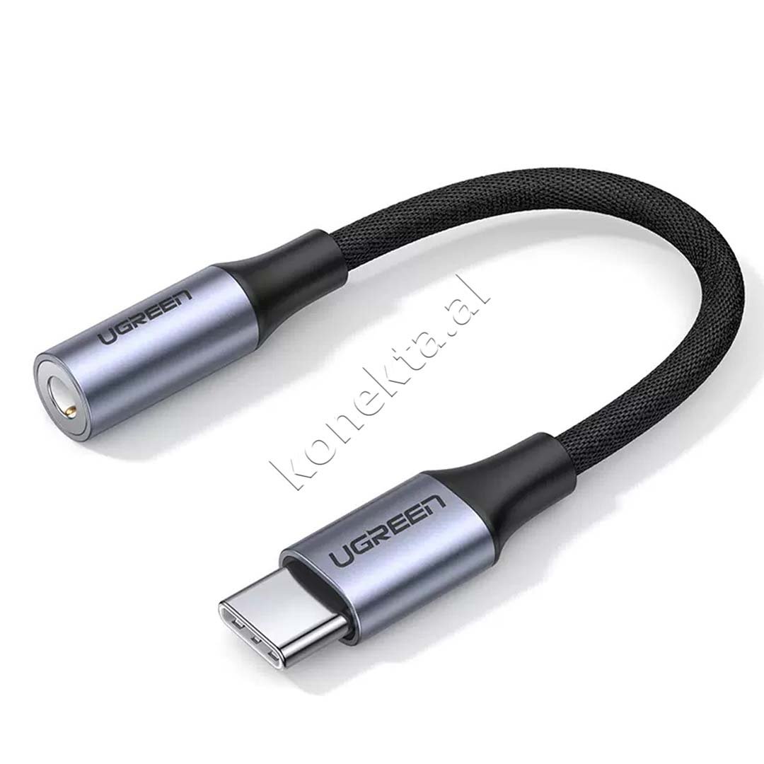 UGreen Type-C to Aux 3.5mm Adapter, Grey - Thumbnail 2