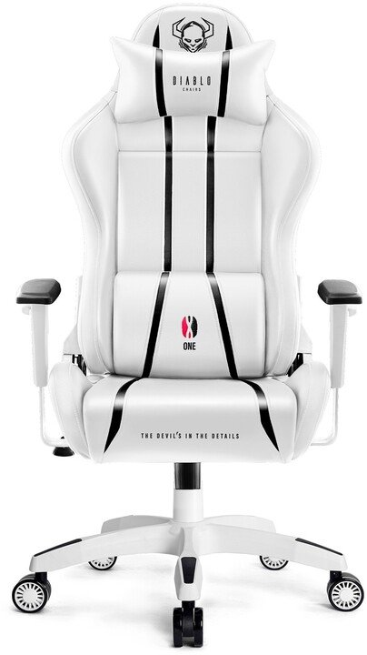 Diablo Chairs X-One 2.0 Chair, XL, White / Black - Image 1