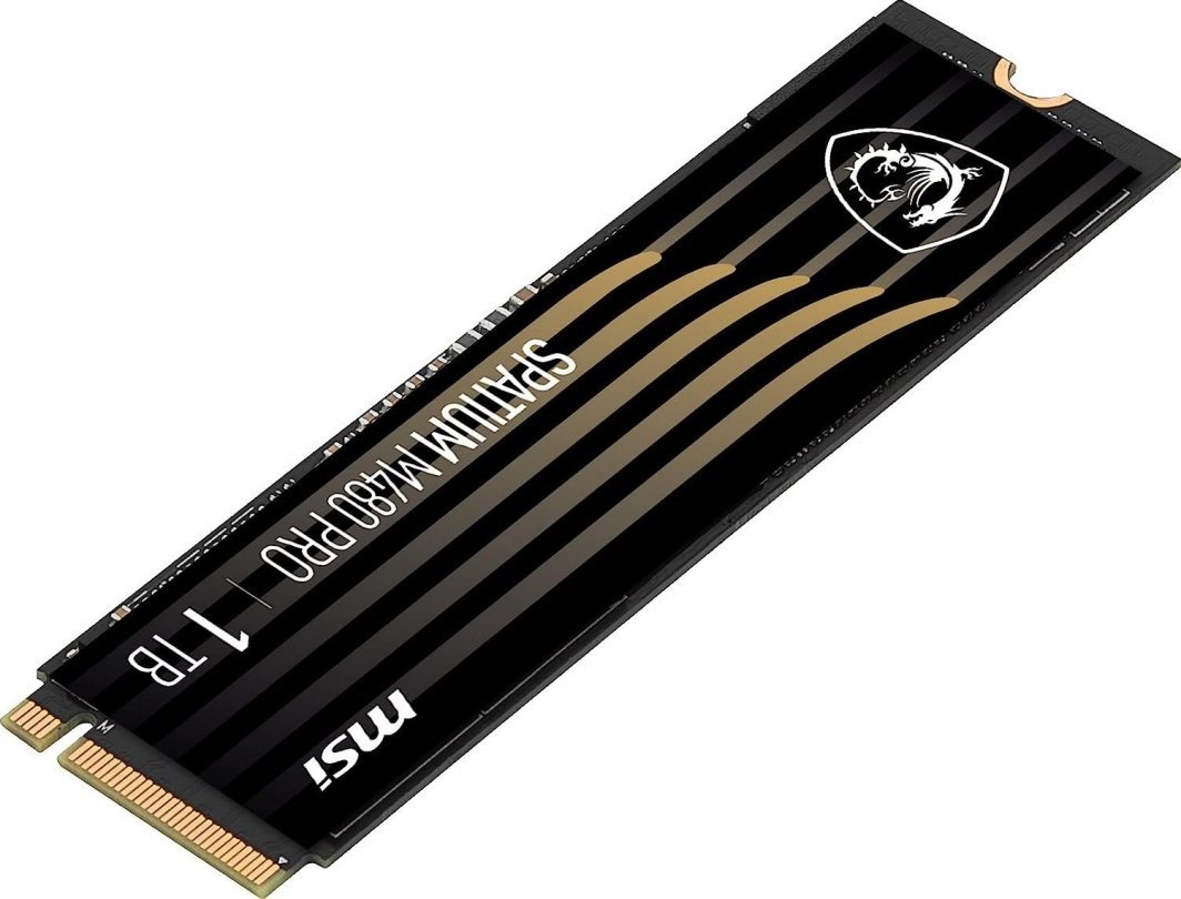 MSI Spatium M480 Pro SSD, 1TB, M.2 2280 PCI-E x4 Gen4 NVMe - Thumbnail 2