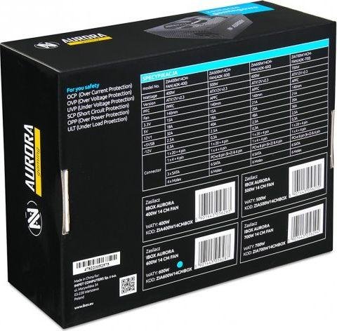 iBOX Aurora ZIA700W14CMBOX Power Supply, 700W - Thumbnail 9