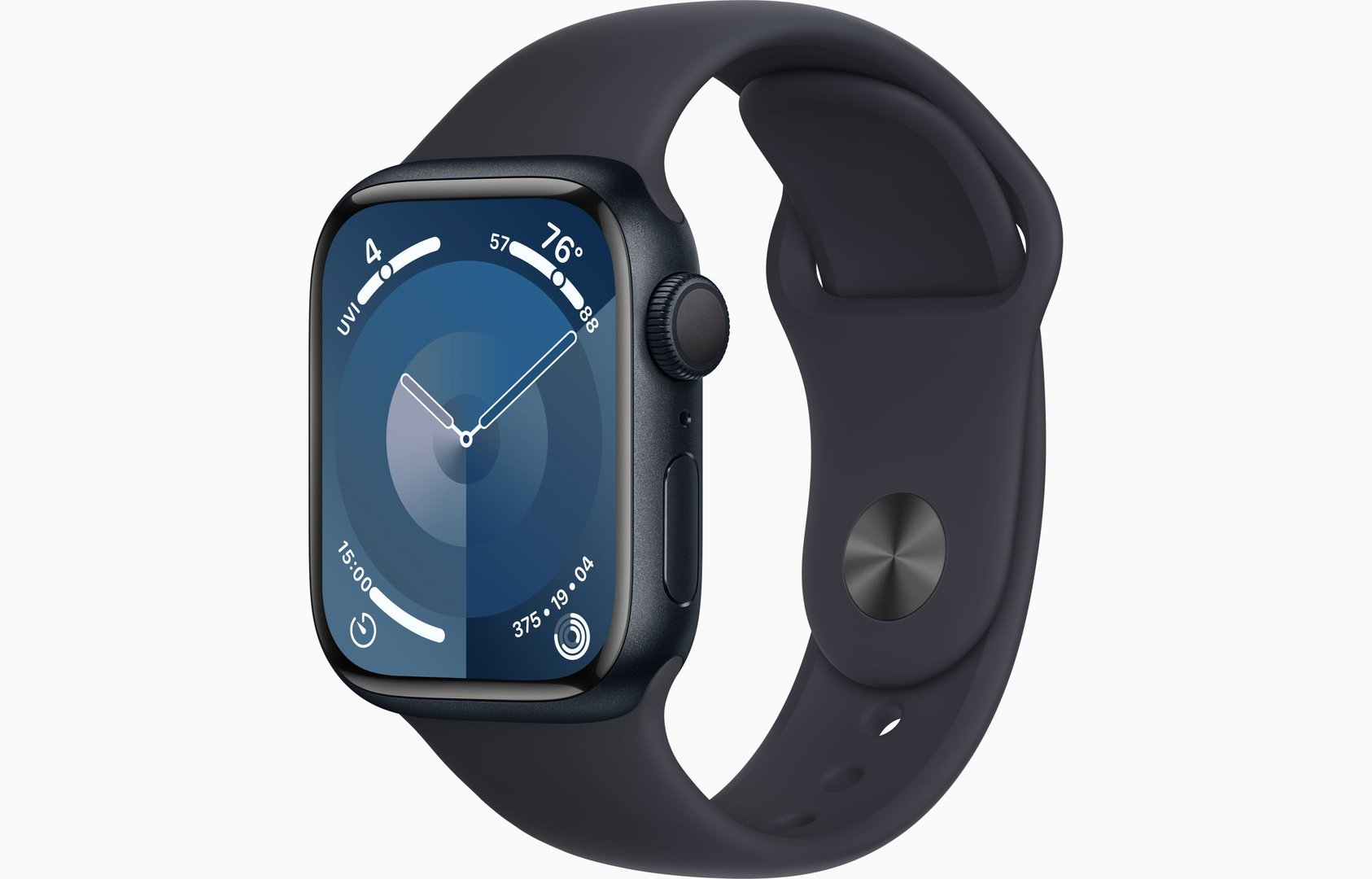 Apple Watch Series 9 41 MM, Pink Aluminum Case with Light Pink Sport Loop - Image 1