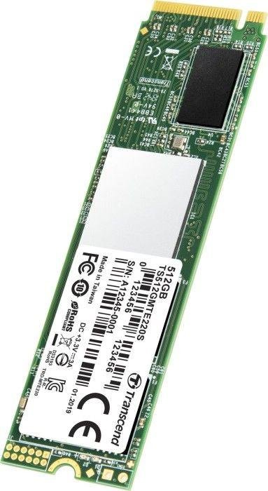 Transcend 220S SSD, 256GB, M.2 2280 PCI-E x4 Gen3 NVMe - Thumbnail 2