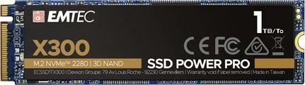 Emtec X300 Power Pro SSD, 1TB, M.2 2280 PCI-E x4 Gen3 NVMe - Image 1