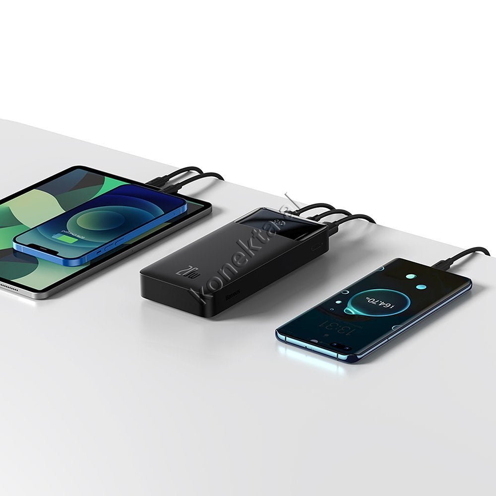 Baseus 20000mAh External Battery, 15W & 20W, 3 Ports, Black - Thumbnail 10