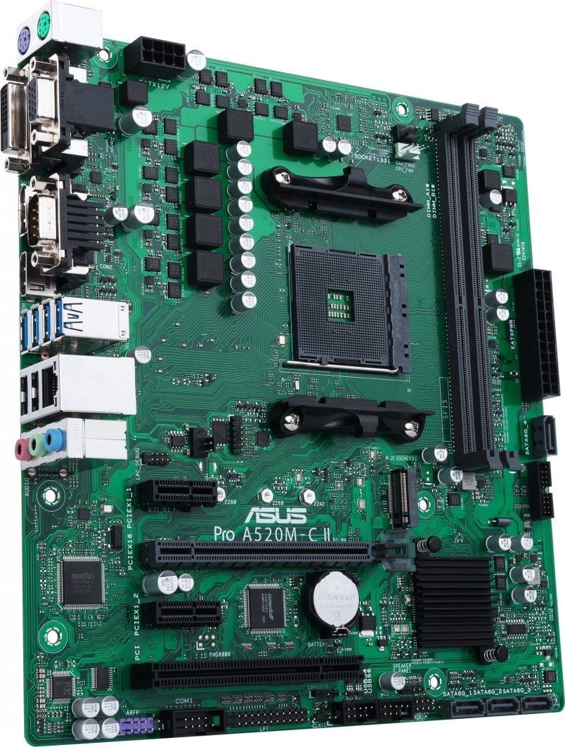 ASUS Pro A520M-C II CSM Motherboard, 64GB - Thumbnail 5