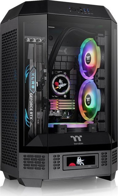 Thermaltake The Tower 300 Case, Black, Micro Tower - Thumbnail 2