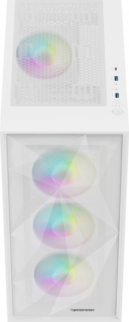 Genesis Diaxid 605 ARGB Case, White, Midi Tower - Thumbnail 10