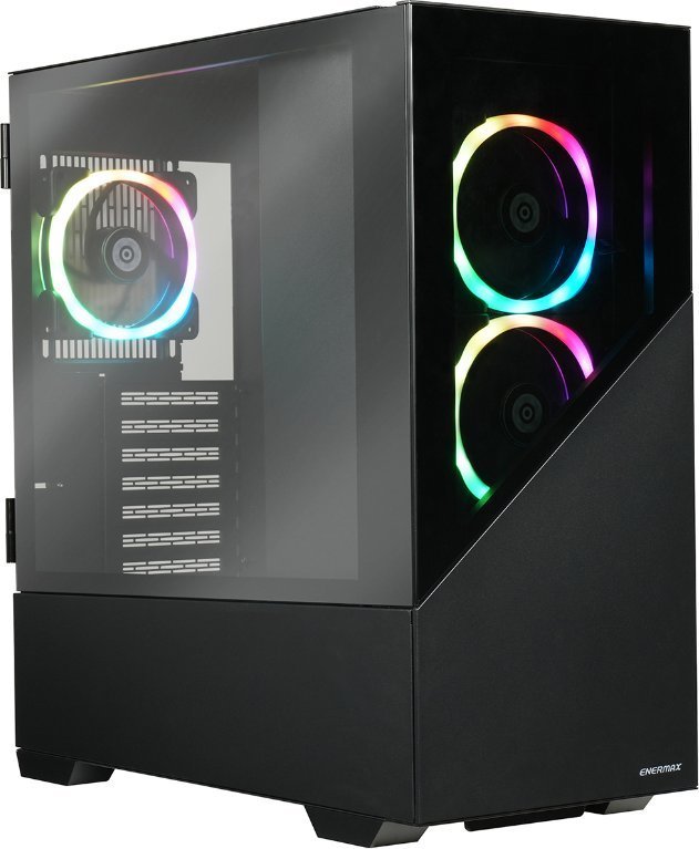 Enermax K8 ARGB Case, Black, Midi Tower - Image 1