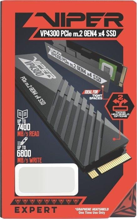 Patriot Viper VP4300 SSD, 1TB, M.2 2280 PCI-E x4 Gen4 NVMe - Thumbnail 8