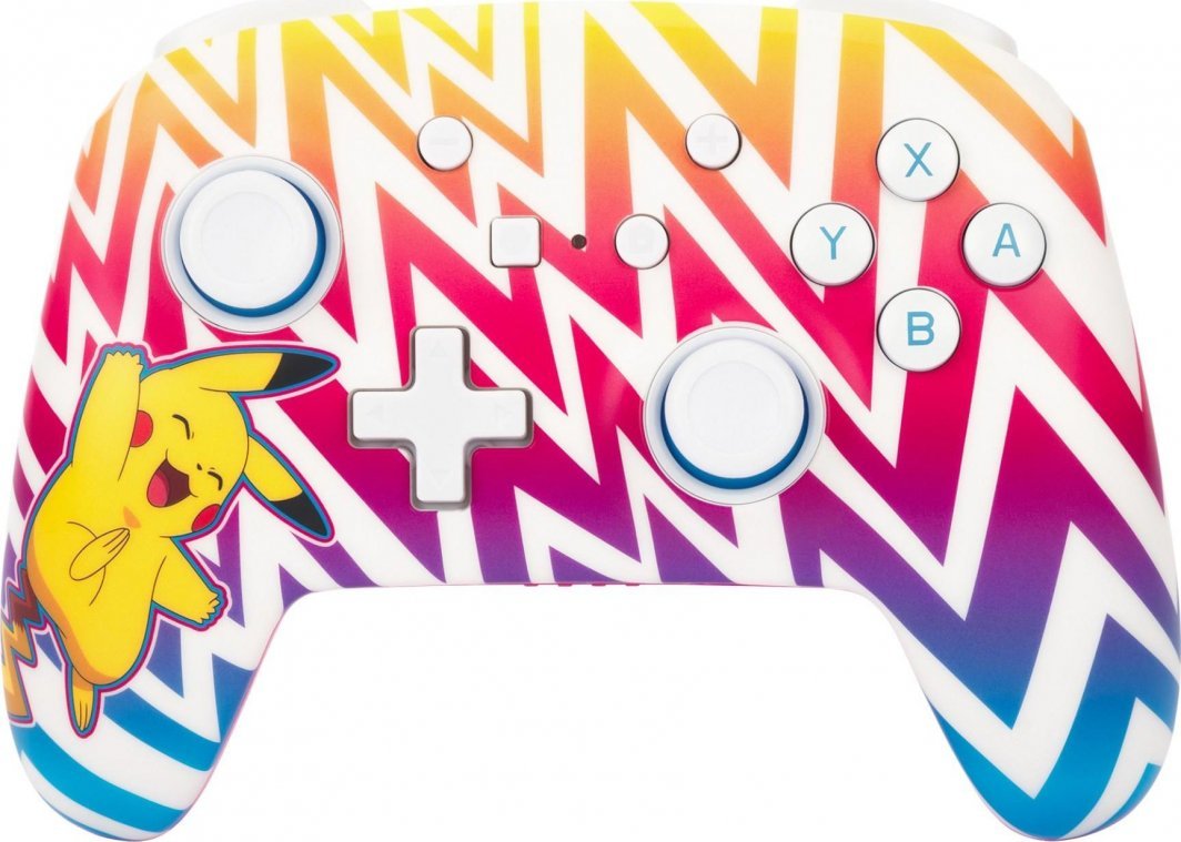 PowerA Enhanced Pikachu Vibrant Controller, Wireless, Multicolor - Image 1