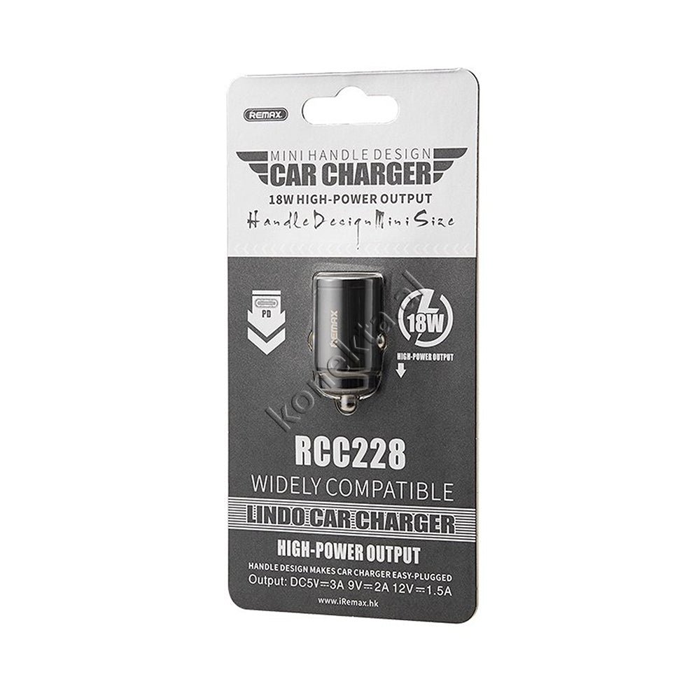 REMAX 18W Fast Charge Adapter, Black / White - Thumbnail 2