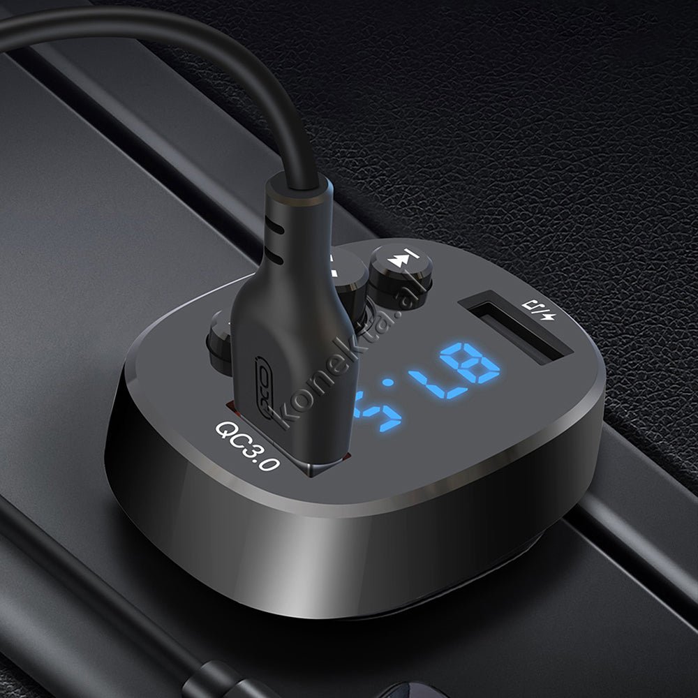 XO Adaptor Karikimi Fast Charge Dhe MP3 Me Bluetooth - Thumbnail 7