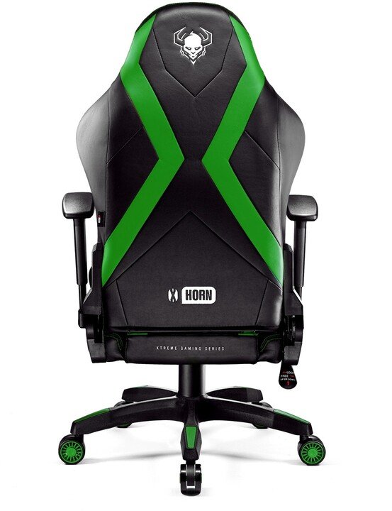 Diablo Chairs X-Horn 2.0 Chair, Black / Green - Thumbnail 5
