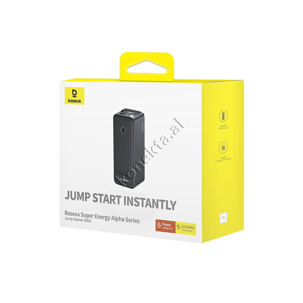 Baseus Multifunctional External Starter Battery, 6000mAh, Black - Thumbnail 2