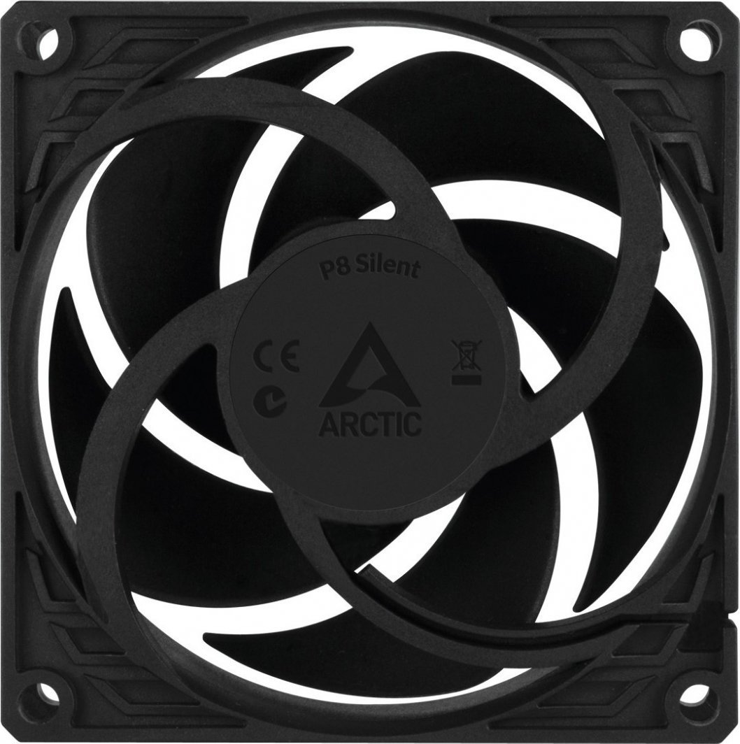 Arctic P8 Silent Fan, 5 Pieces, Black - Thumbnail 5