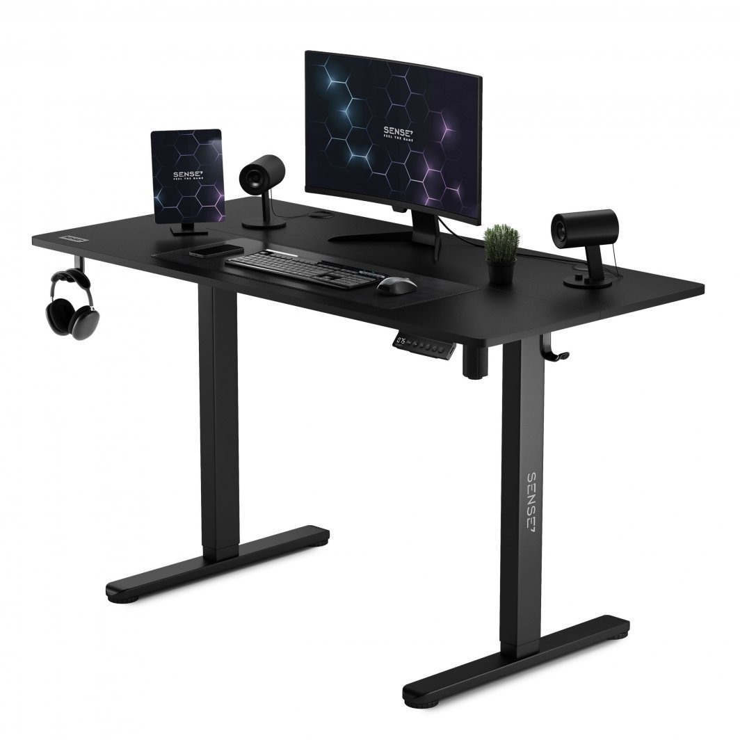 SENSE7 Nojo Electric Desk, 120cm x 60cm, Black - Thumbnail 3