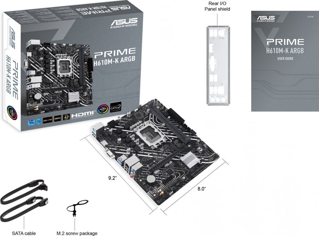 Asus PRIME H610M-K Motherboard ARGB - Thumbnail 6