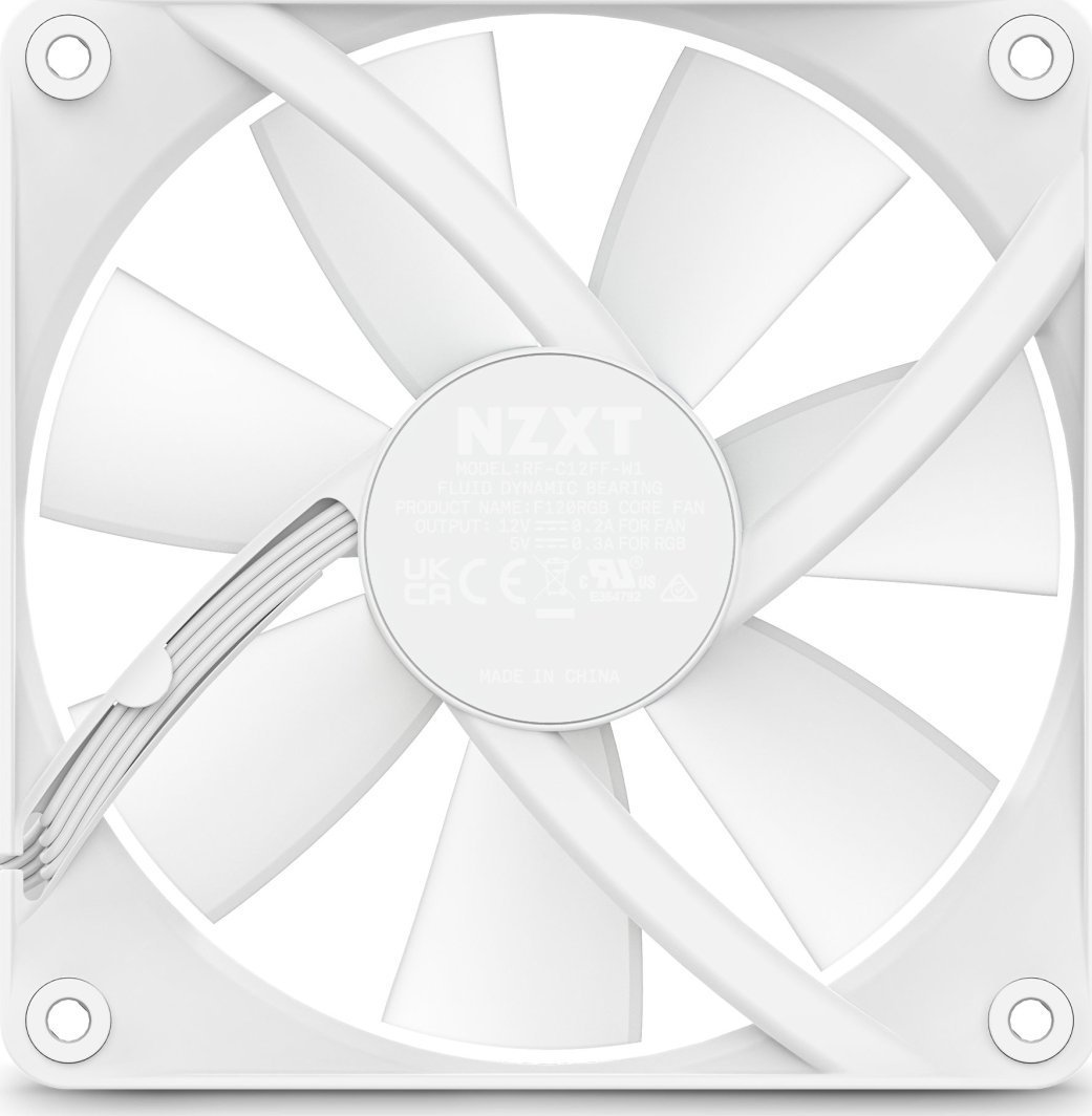 NZXT F120 RGB Core Cooler (RF-C12SF-W1), 120 mm - Thumbnail 5