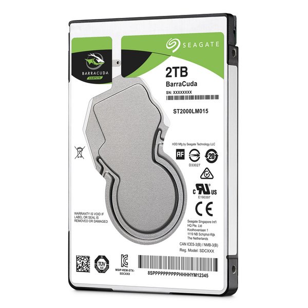 Seagate BarraCuda Hard Disk, 2TB, 2.5" - Thumbnail 3