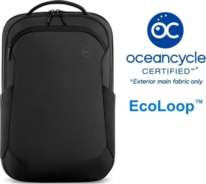 Dell Ecoloop Pro 15 Backpack, Black - Thumbnail 3