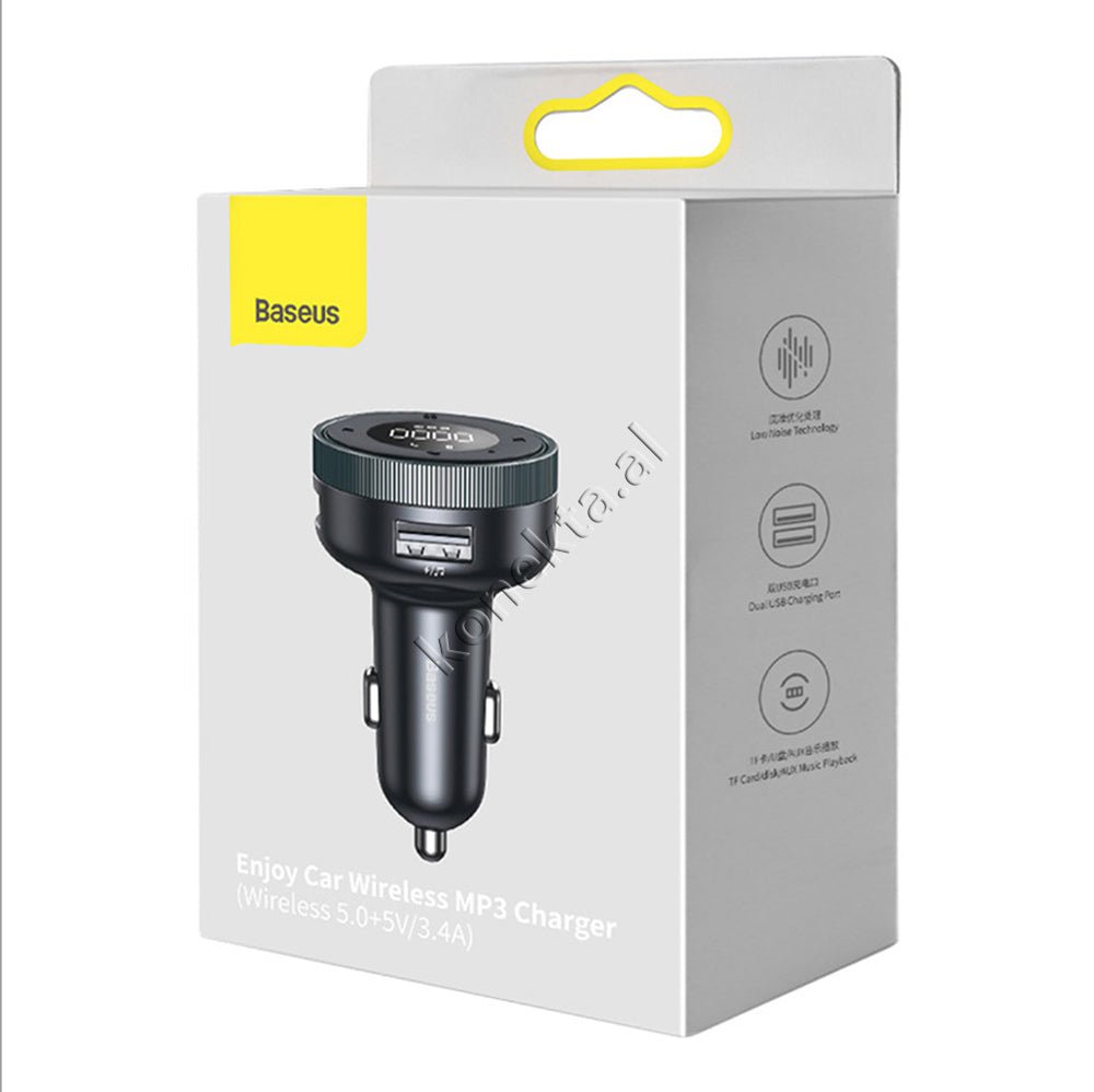 Baseus Car Charger, 18W, Black, MP3 with Bluetooth - Thumbnail 3