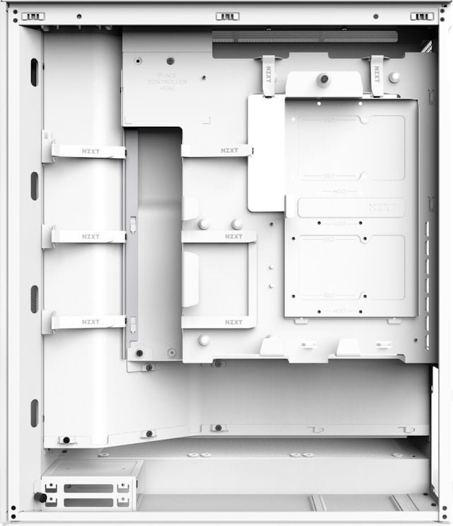 NZXT H7 Flow RGB Case, White, Midi Tower - Thumbnail 9