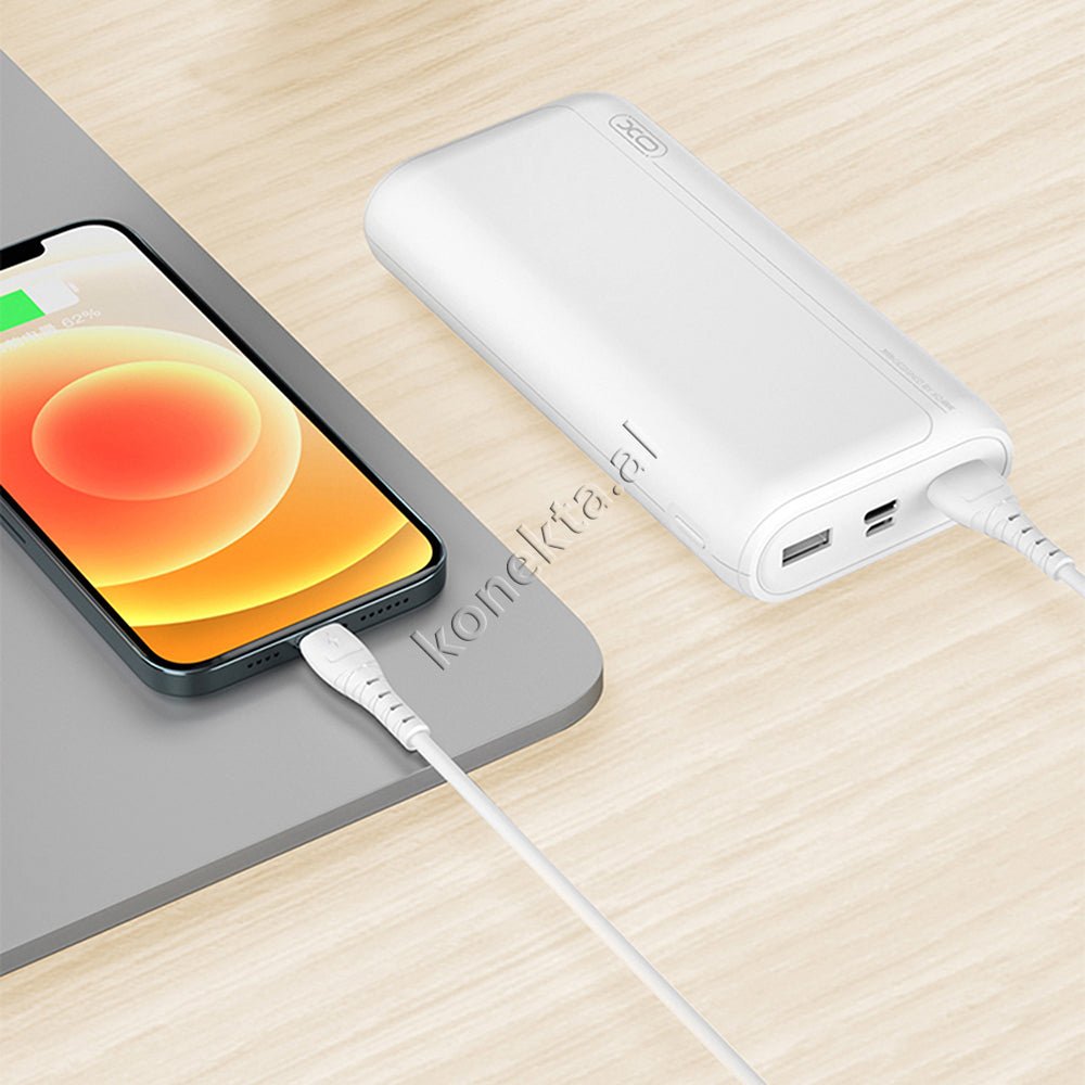 XO 20000mAh External Battery, Black / White, 2 Ports - Thumbnail 7