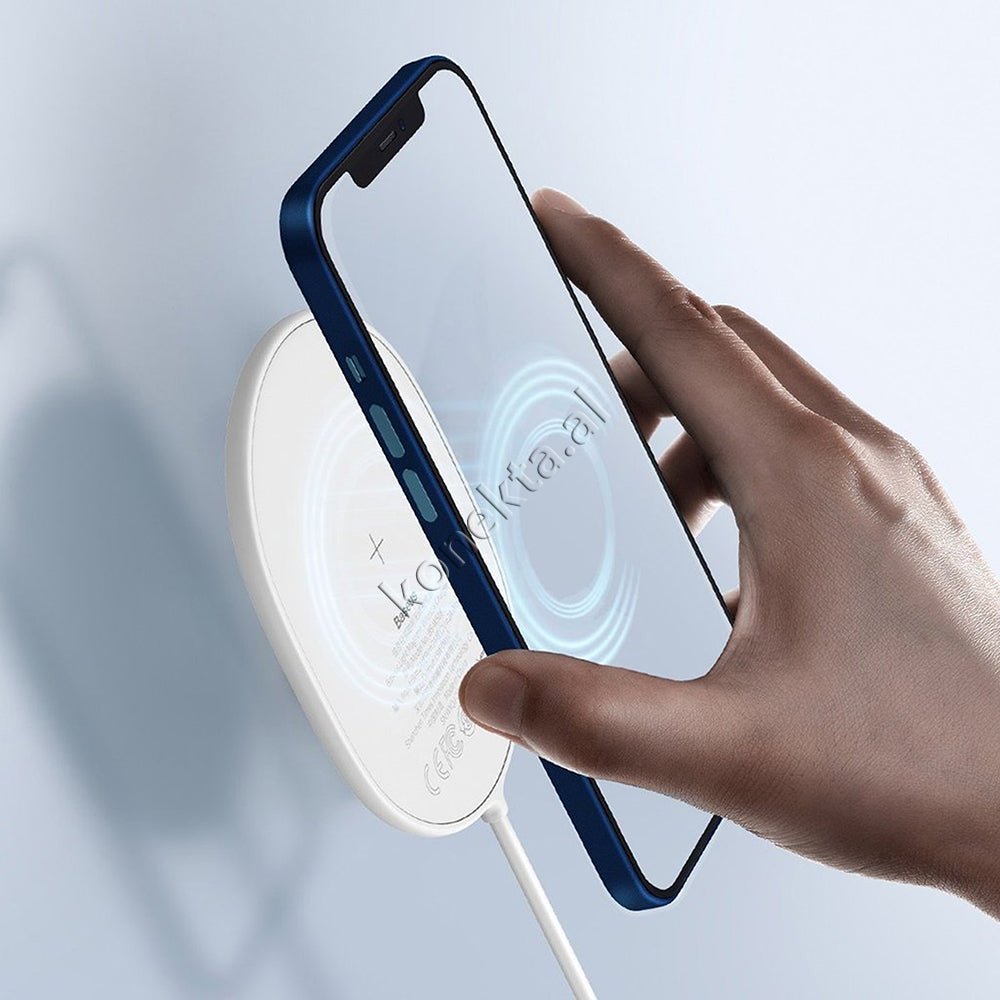 Baseus Fast Charge Wireless Charger, White, 15W - Thumbnail 5