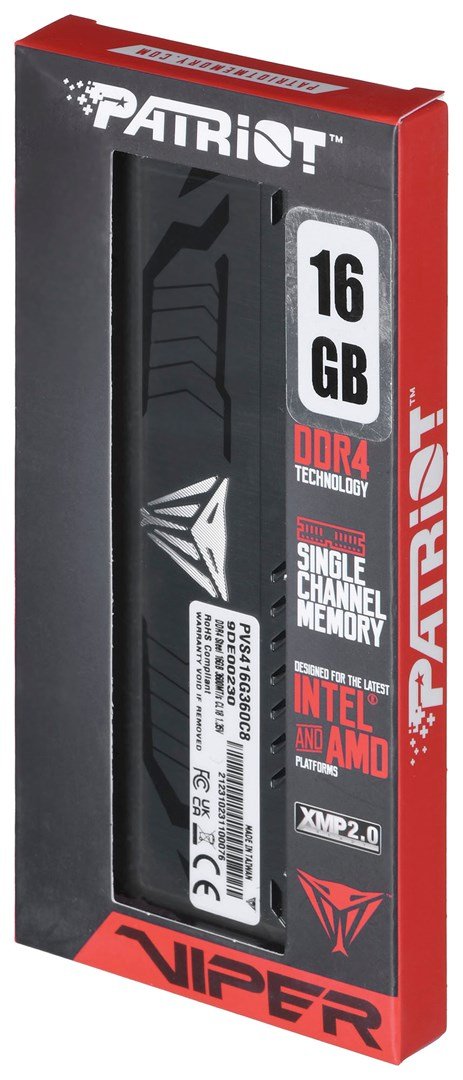Patriot Viper Steel PVS416G360C8 Memory 16 GB DDR4 3600 MHz - Thumbnail 3