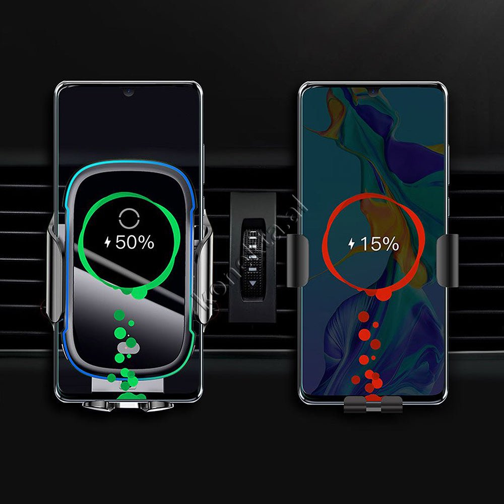 Baseus Mbajtese Celulari Me Sensor Rreze Infra Te Kuqe Per Makine + Karikues Wireless 15w - Thumbnail 4