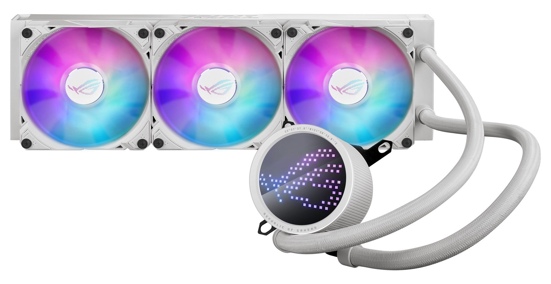 ASUS ROG Ryuo III 360 ARGB Liquid Cooler, 12 cm, White - Image 1