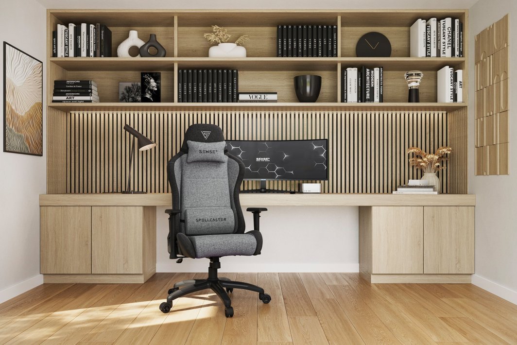 SENSE7 Spellcaster FUKU XL Chair, Material, Grey/Black - Thumbnail 8