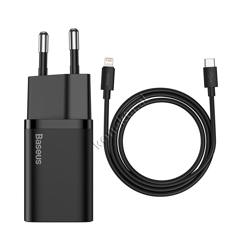 Baseus Charger with Type-C Port and 20W Charging Cable - Image 1