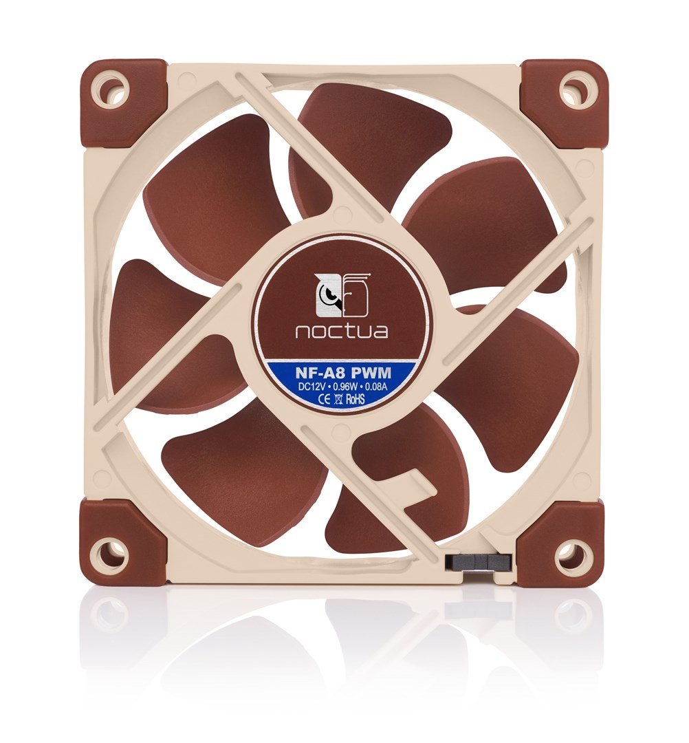 Noctua NF-A8 PWM Fan, 8 cm, Bronze / Beige - Thumbnail 4