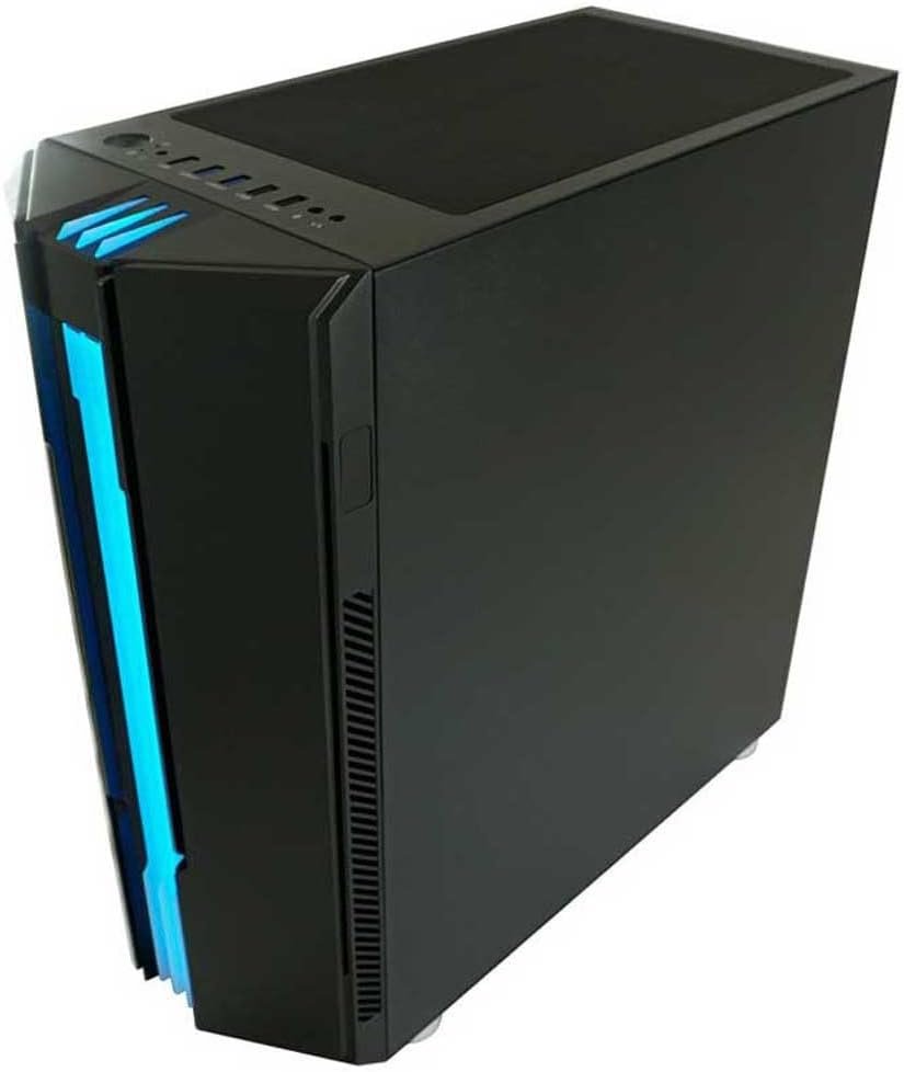 LC-Power 702B-ON Skyscraper_X Gaming Case, Multi-coloured, Tempered Glass, RGB - Thumbnail 2