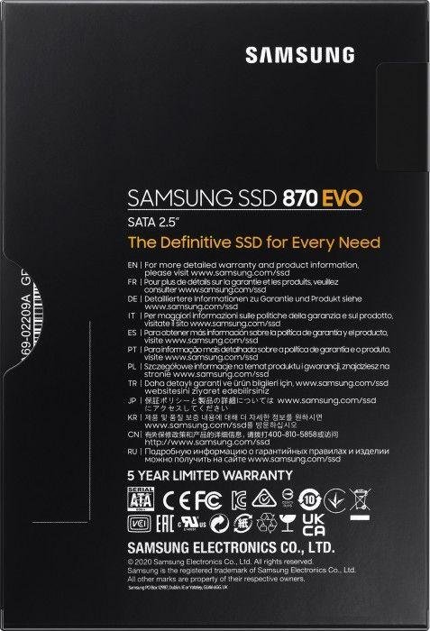 Samsung 870 EVO SSD, 4TB, 2.5" SATA III - Thumbnail 7