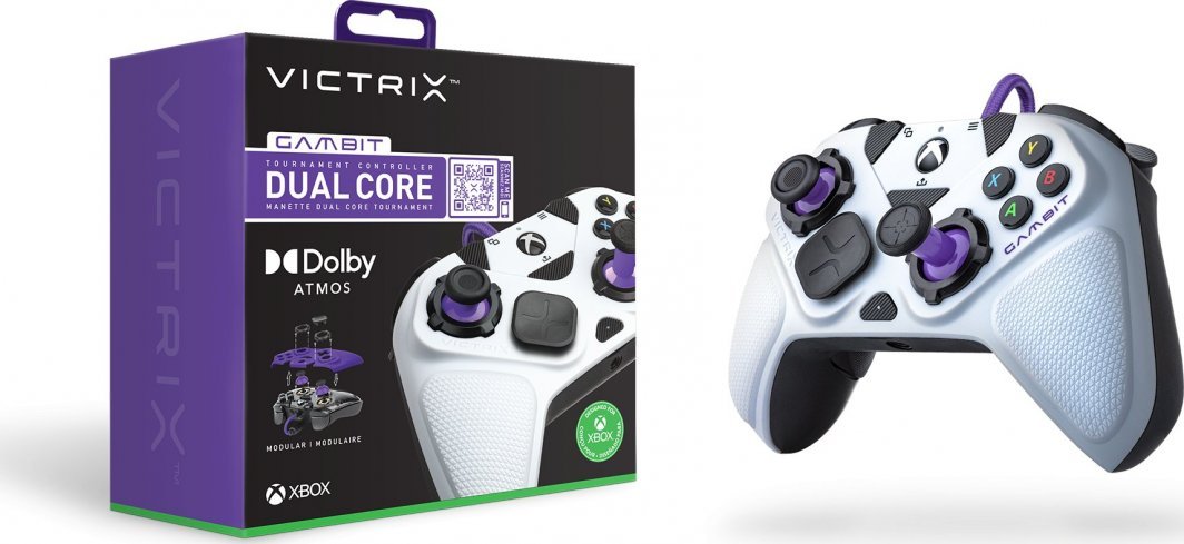 Victrix Gambit Tournament Controller, Wired, White / Purple - Thumbnail 14