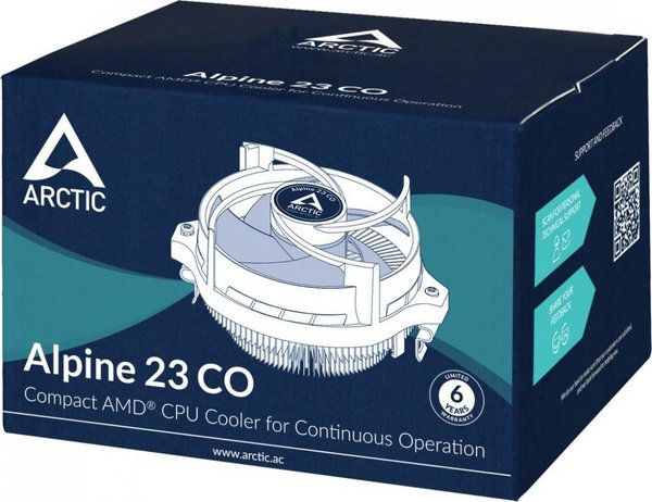 Arctic Alpine 23 CO CPU Cooler, Black - Thumbnail 7